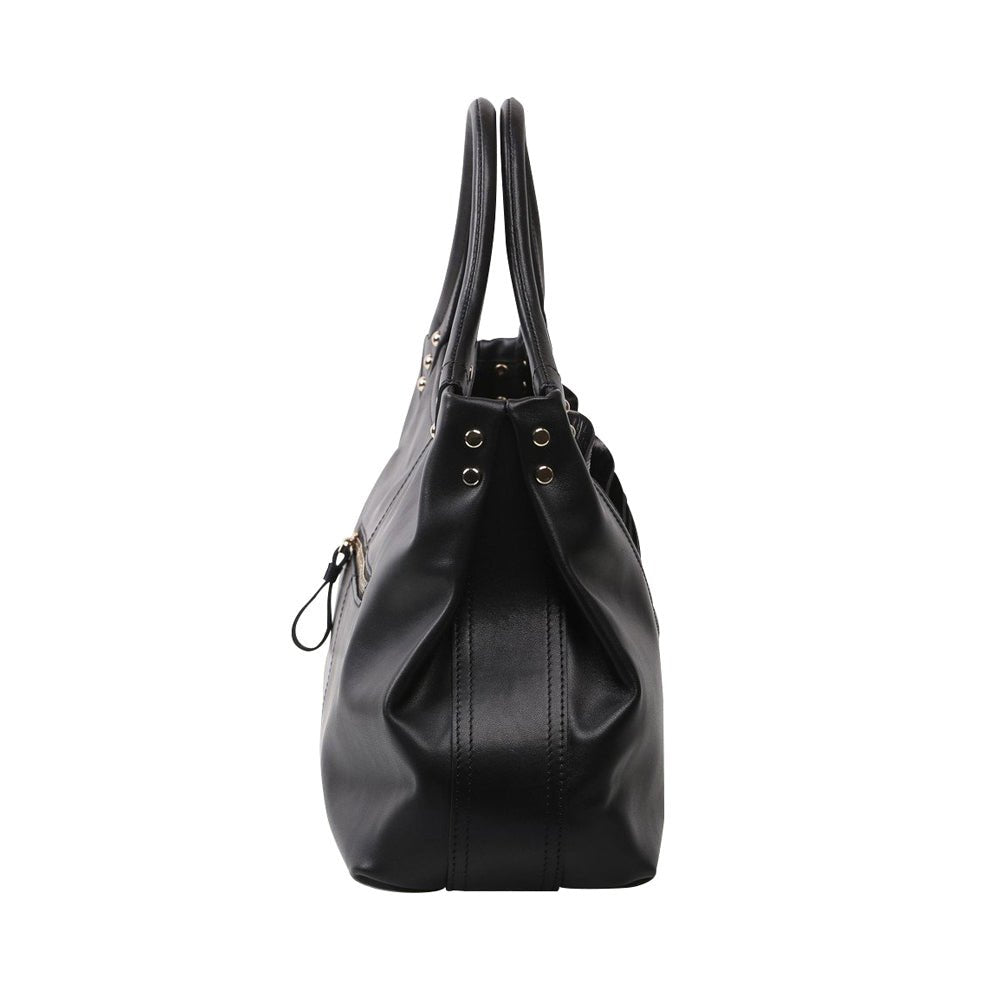 Unique Purses Feather Black Tote - Bellorita