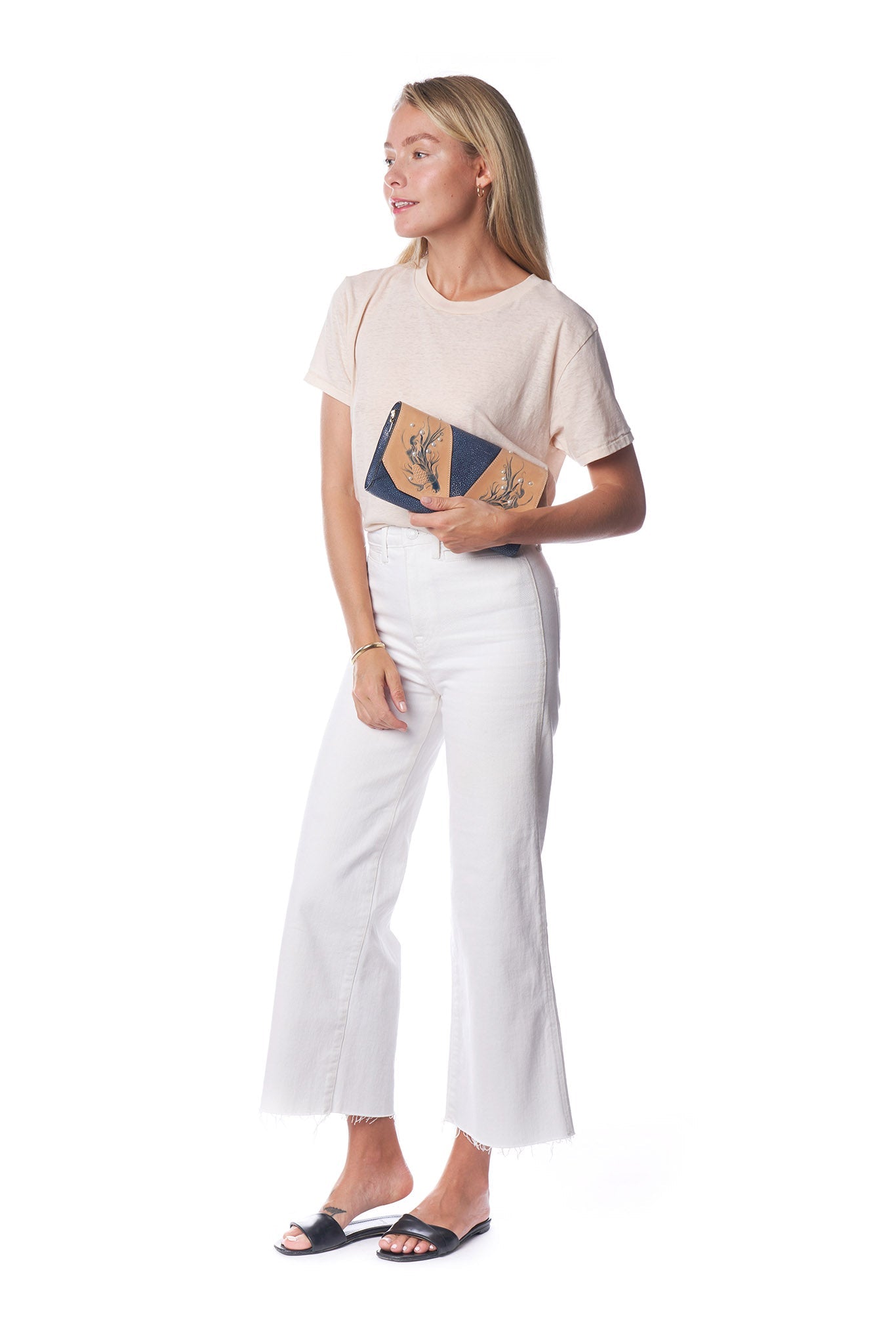 Unique Purses Koi Blue Crossbody Clutch - Bellorita