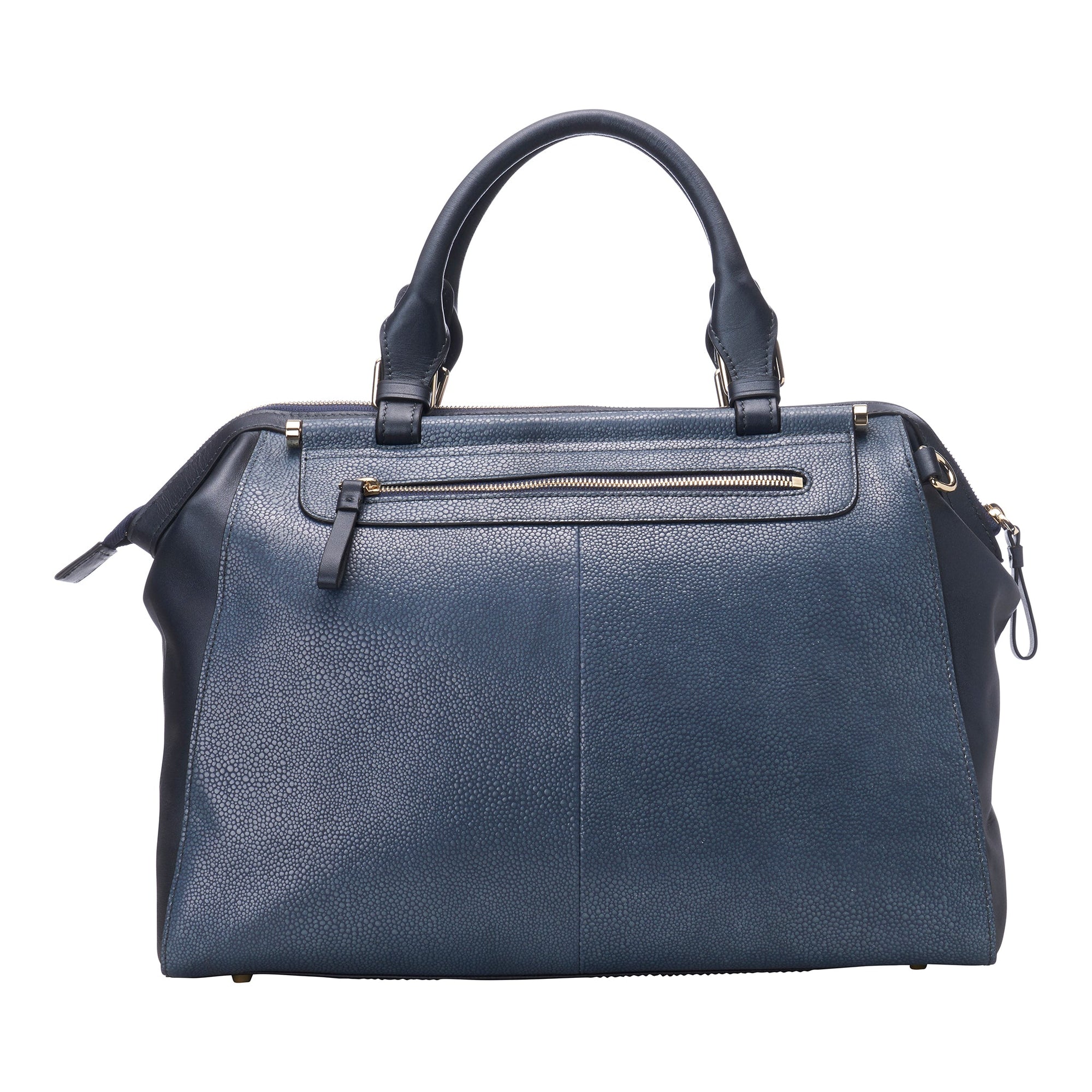 Unique Purses Koi Large Blue Satchel - Bellorita