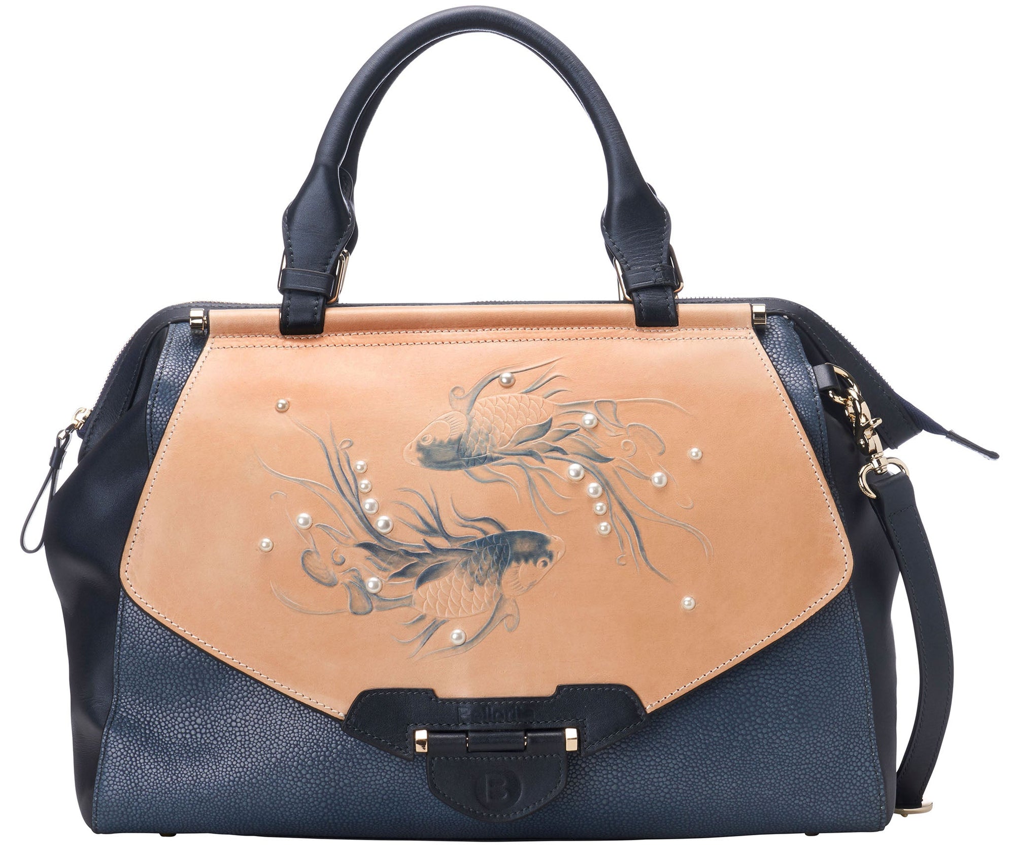 Koi Large Blue Satchel