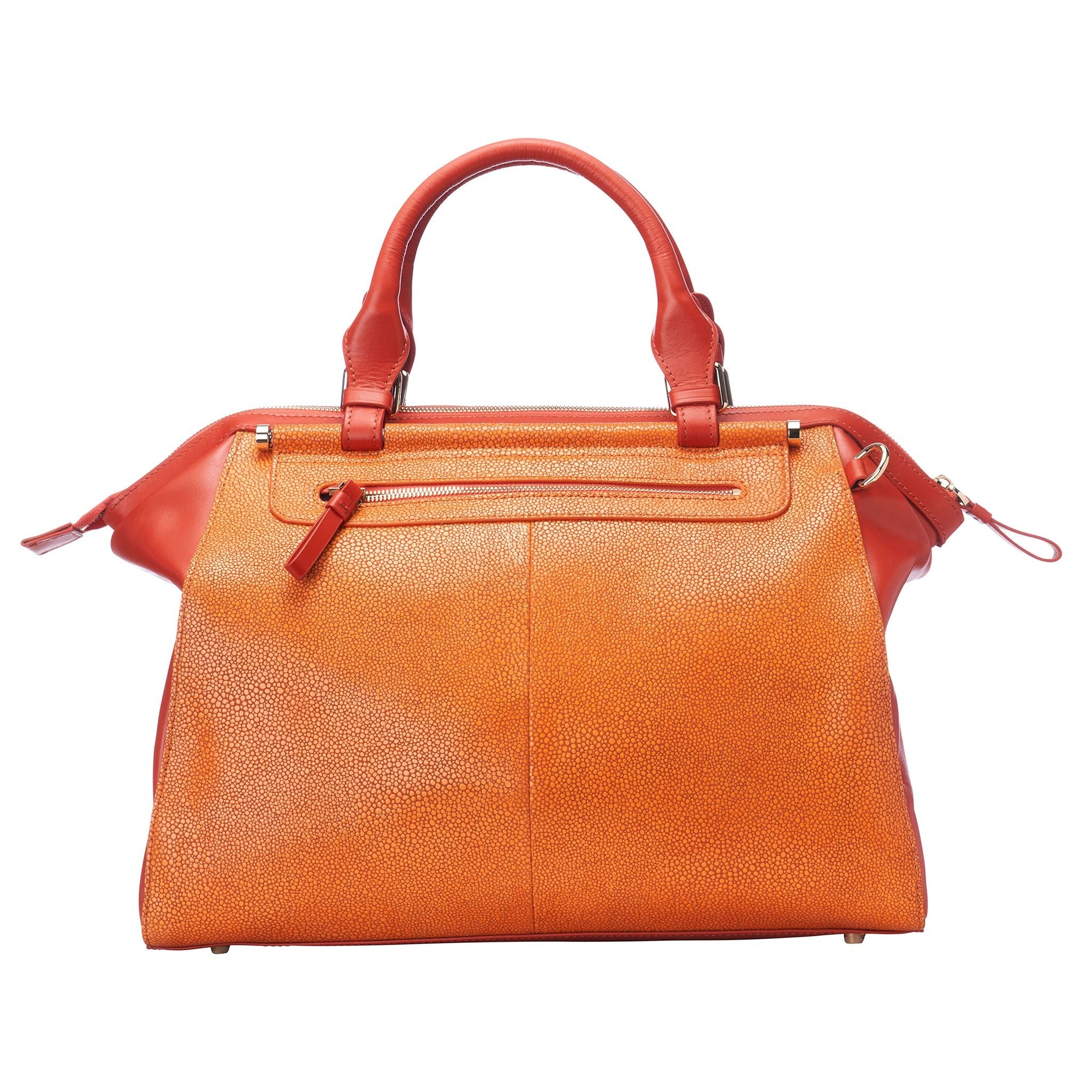 Unique Purses Koi Large Orange Satchel - Bellorita