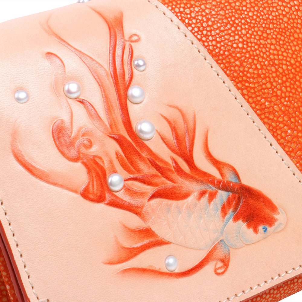 Unique Purses Koi Orange Crossbody Clutch (SOLD OUT) - Bellorita