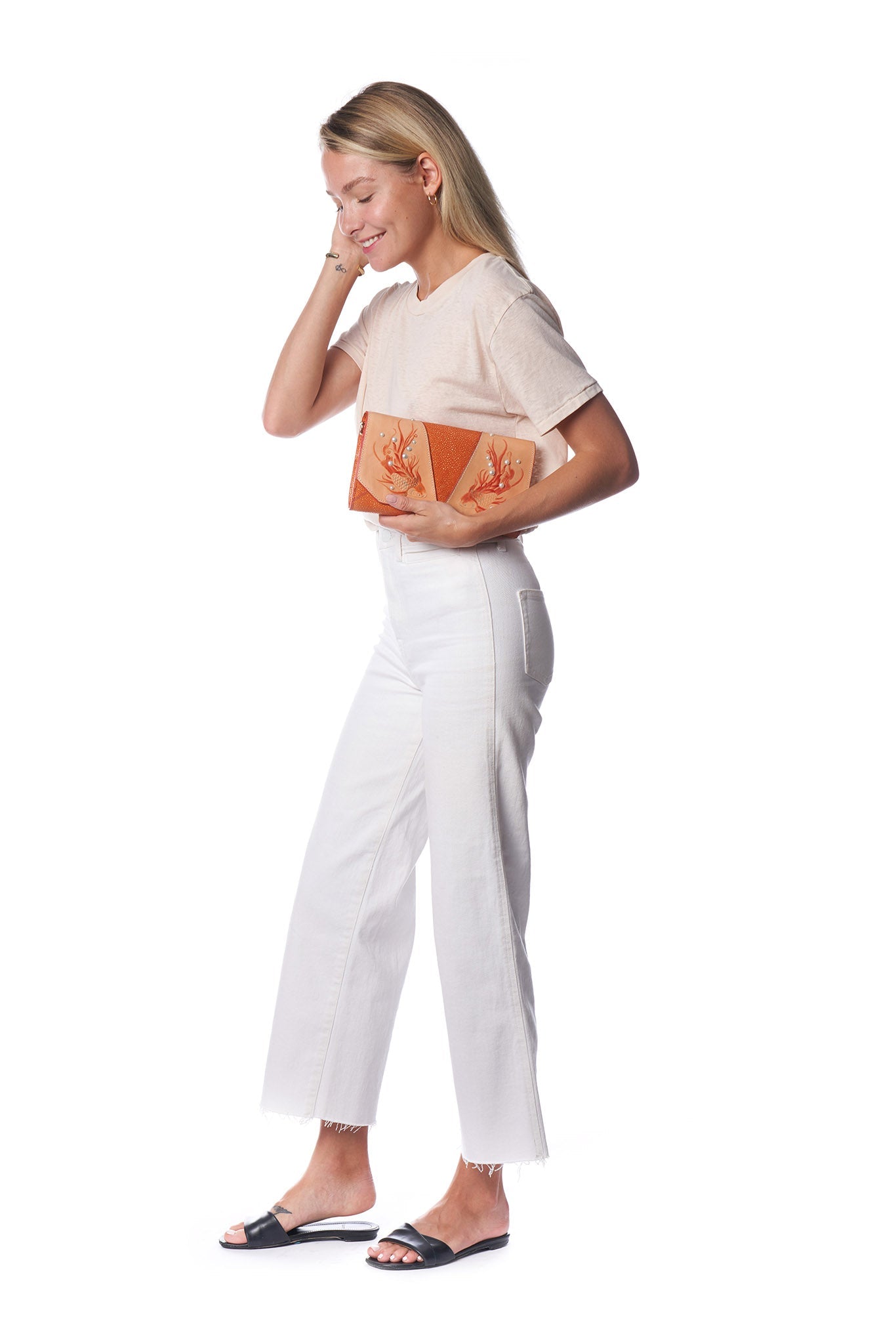 Unique Purses Koi Orange Crossbody Clutch (SOLD OUT) - Bellorita