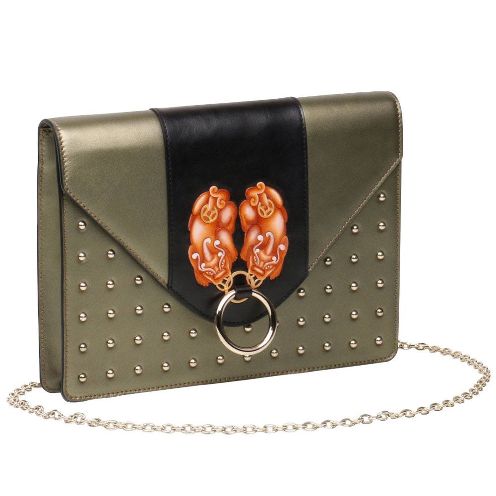 Unique Purses PX (PiXiu) Green Crossbody Clutch - Bellorita