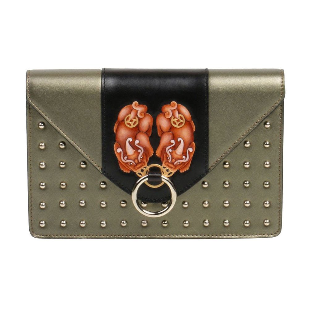 PX (PiXiu) Green Crossbody Clutch