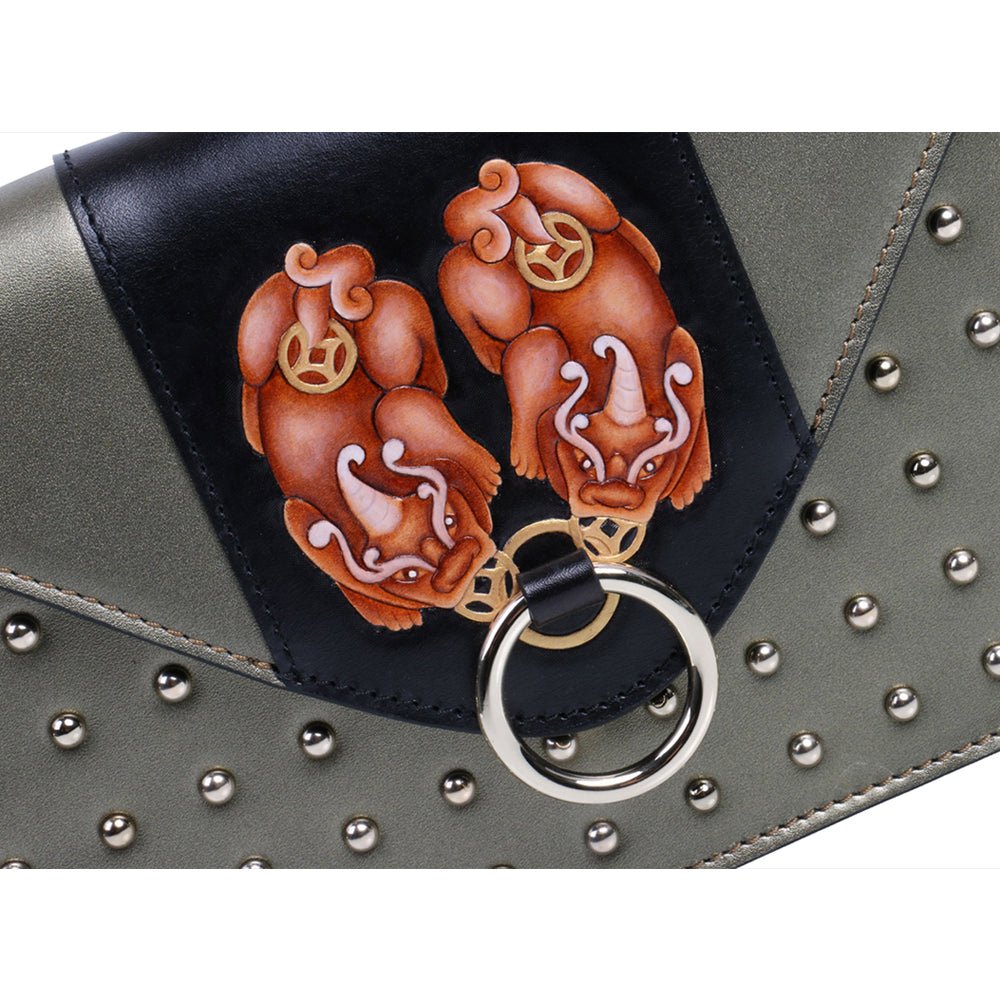 Unique Purses PX (PiXiu) Green Crossbody Clutch - Bellorita