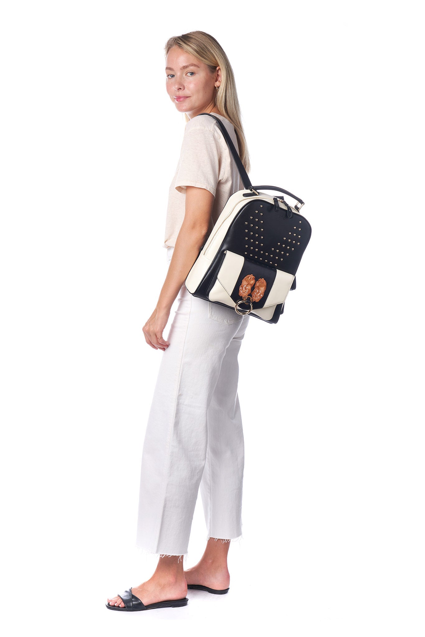 Unique Purses PX (PiXiu) White Backpack - Bellorita