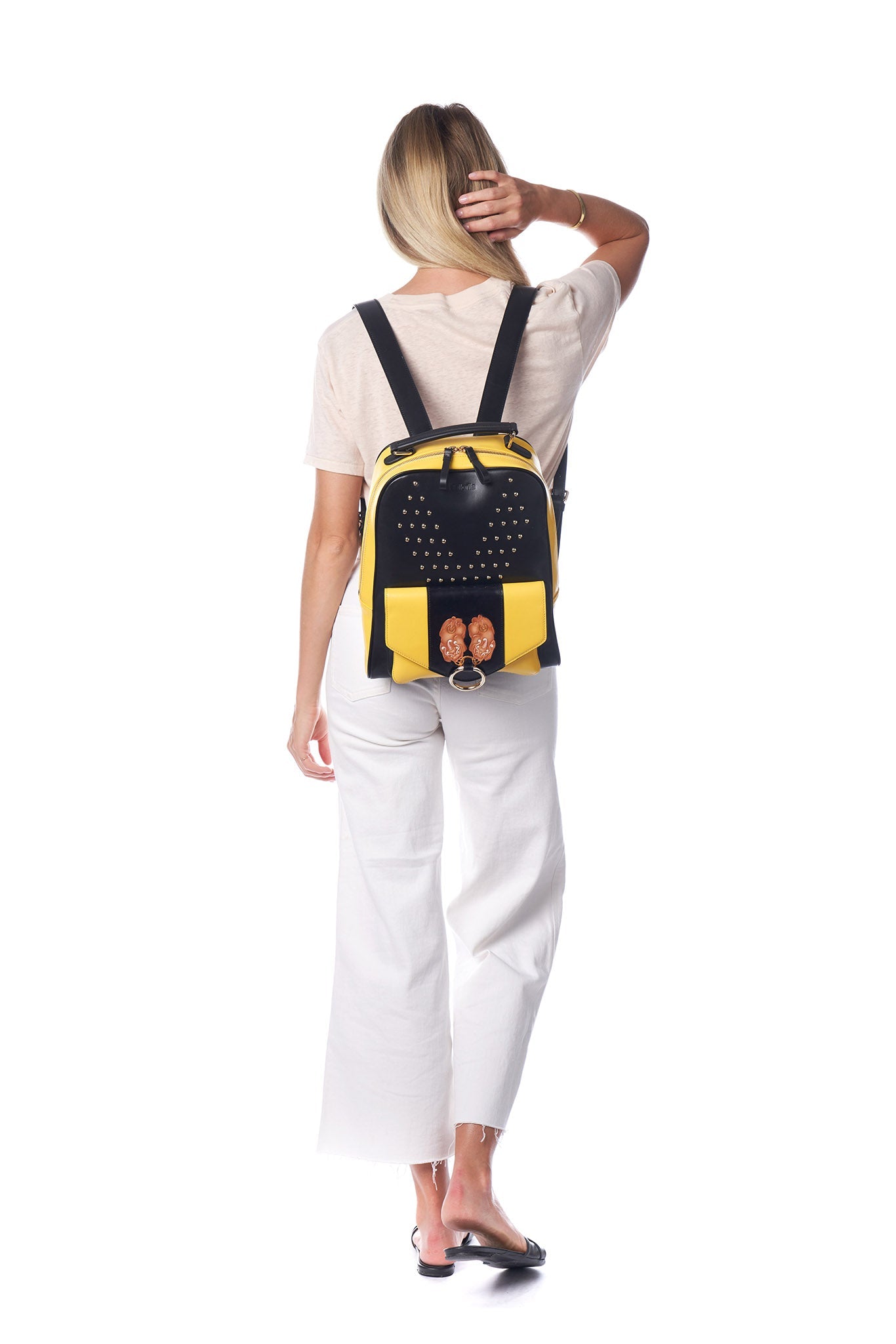 Unique Purses PX (PiXiu) Yellow Backpack - Bellorita