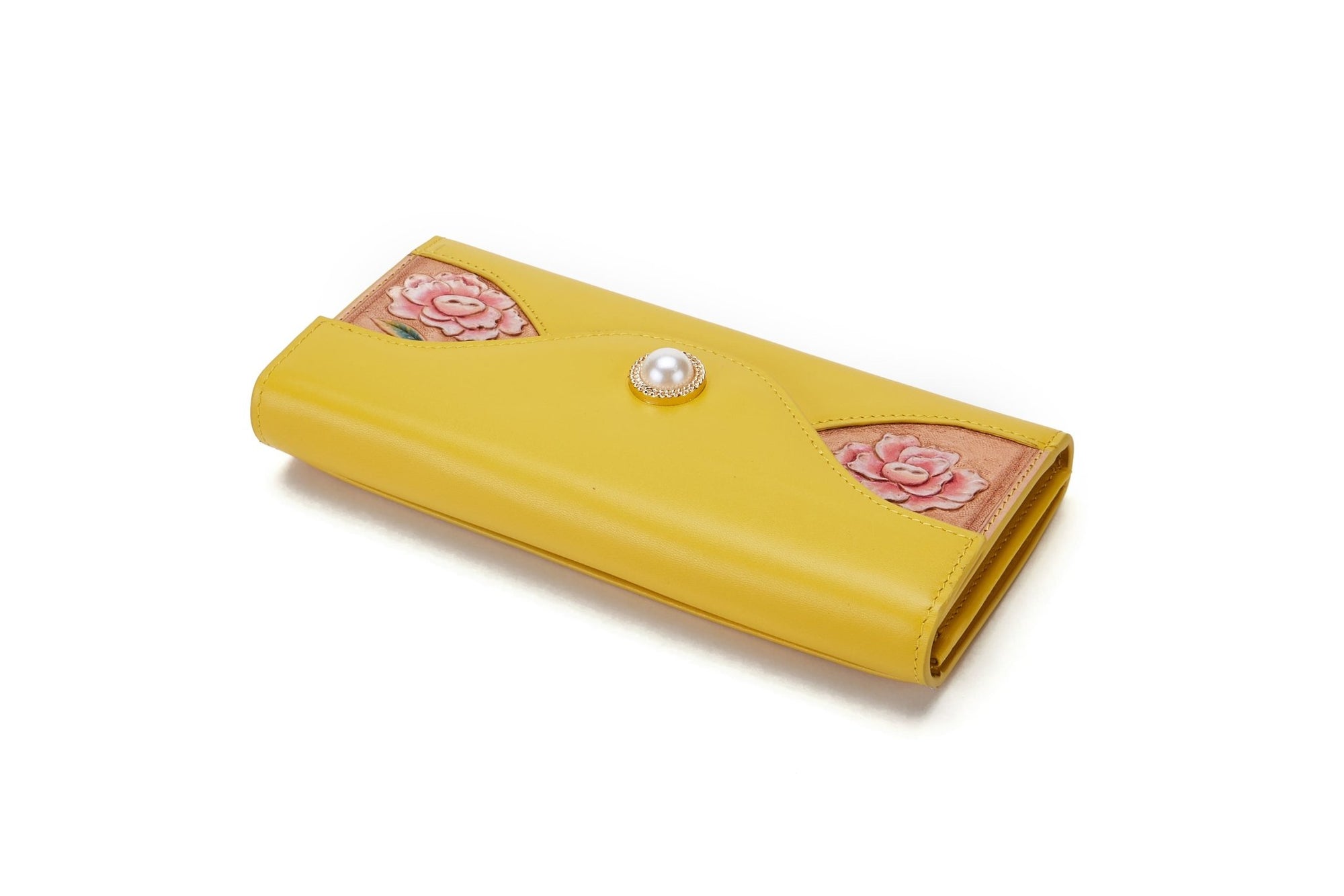 Unique Purses Rose Yellow Continental Wallet - Bellorita