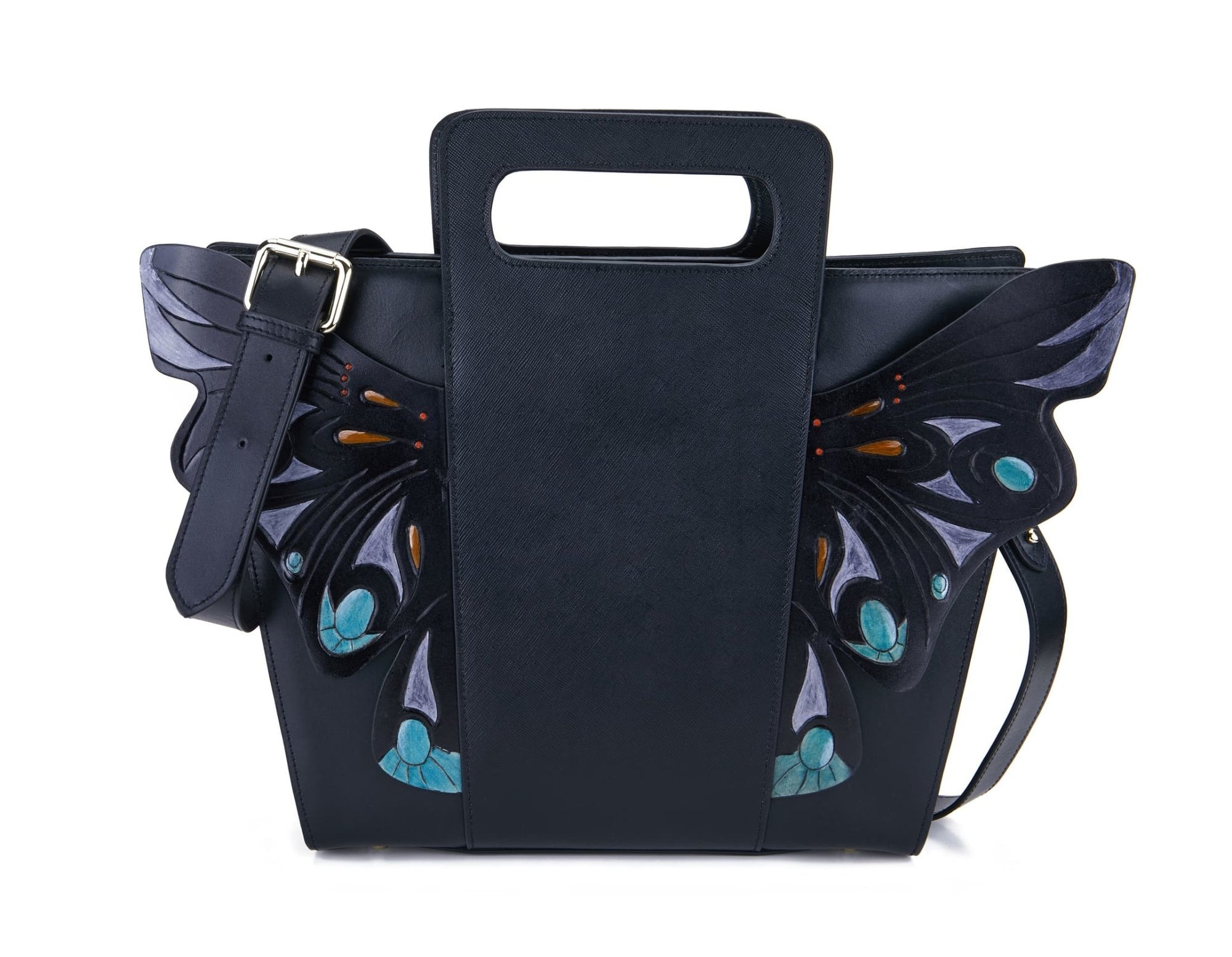 Unique Purses Wings Black Crossbody - Bellorita