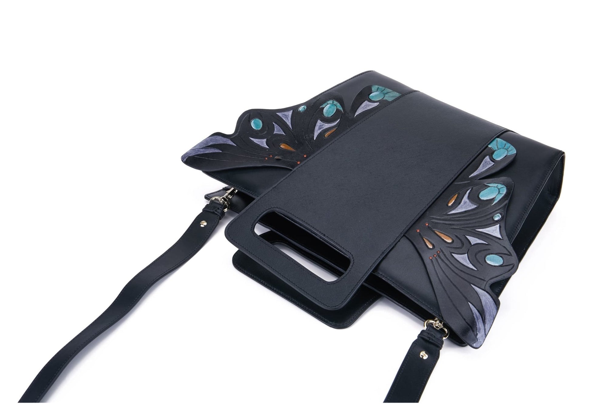 Unique Purses Wings Black Crossbody - Bellorita