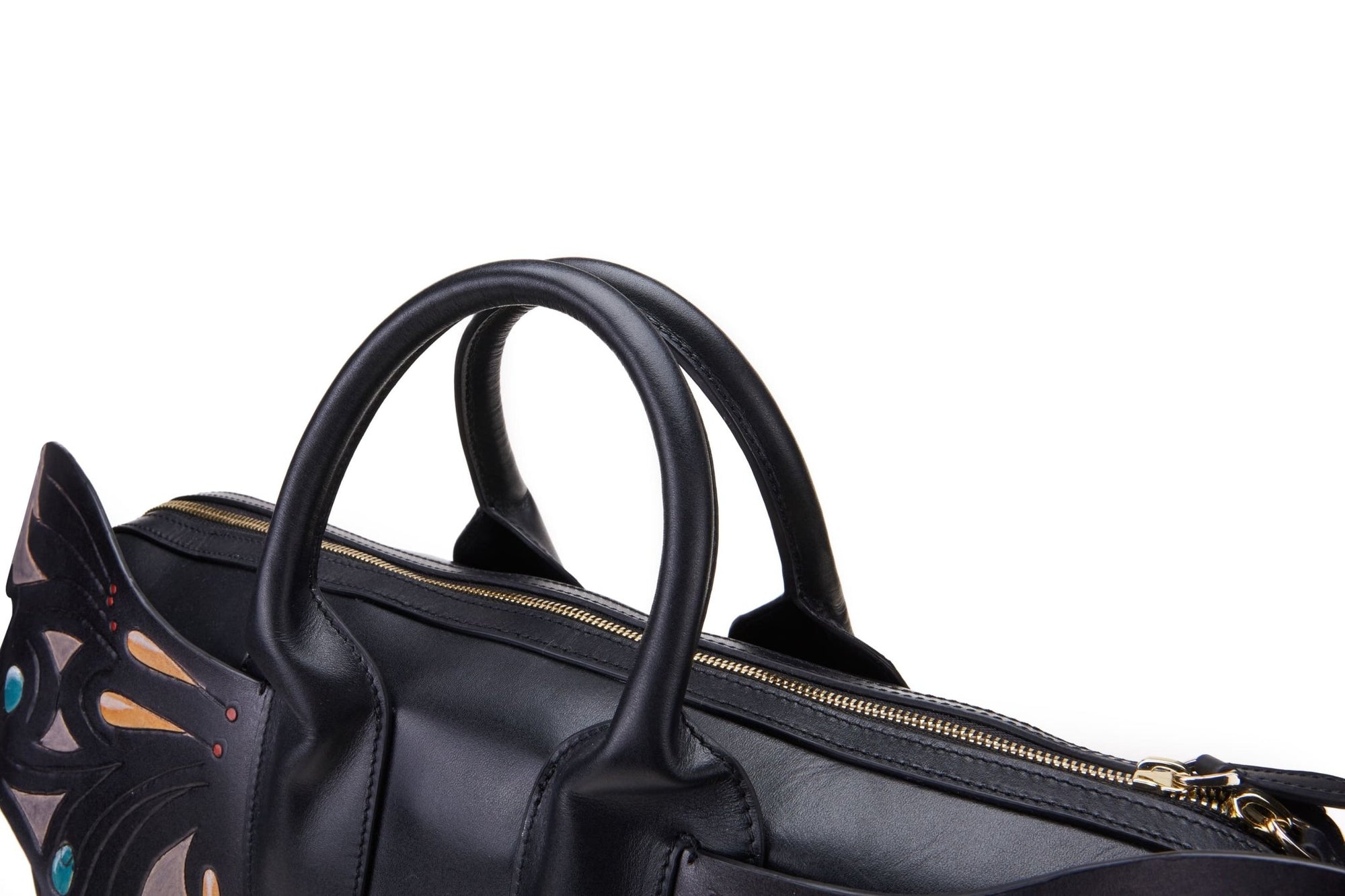 Unique Purses Wings Black Top Handle - Bellorita