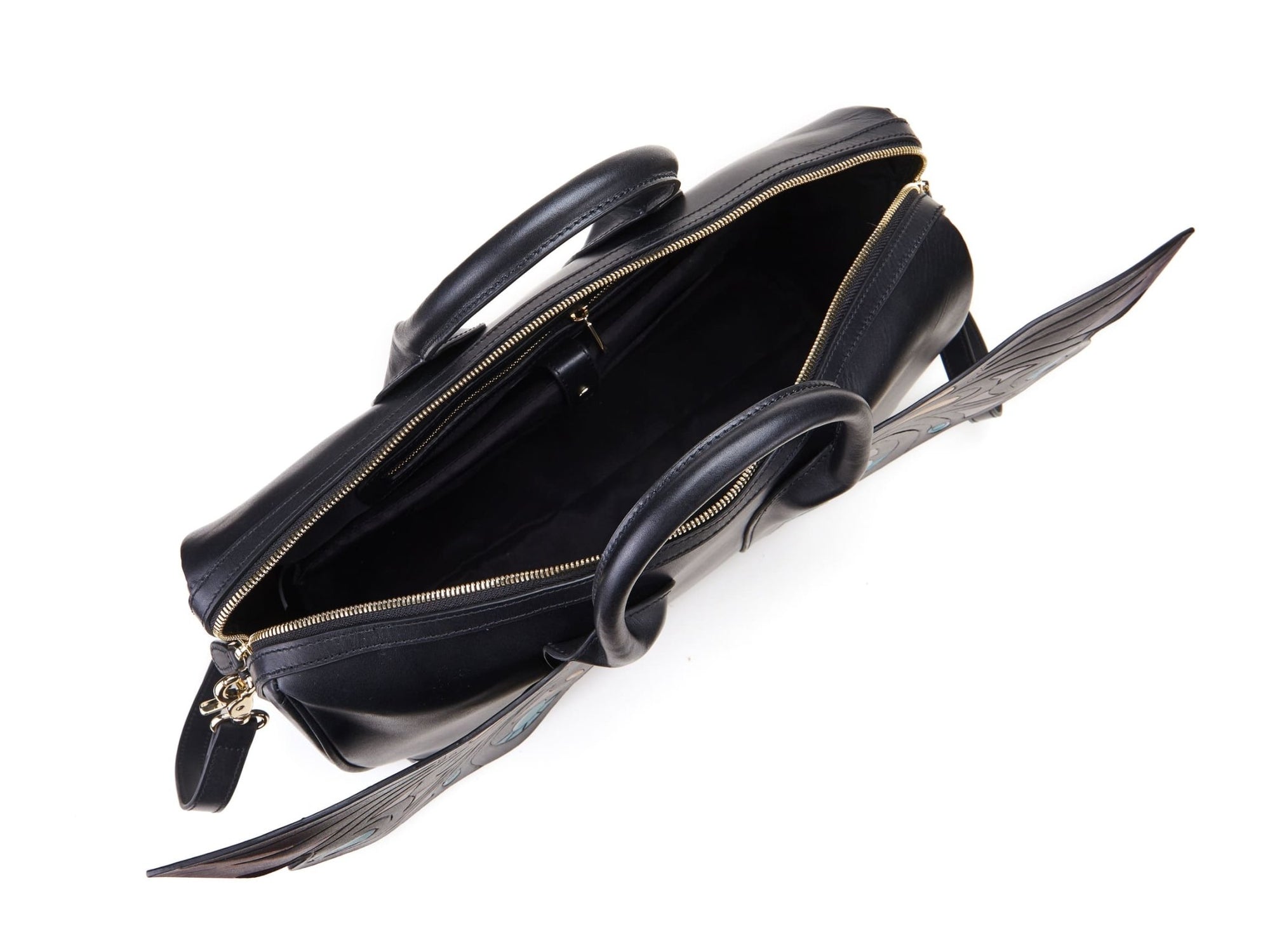 Unique Purses Wings Black Top Handle - Bellorita