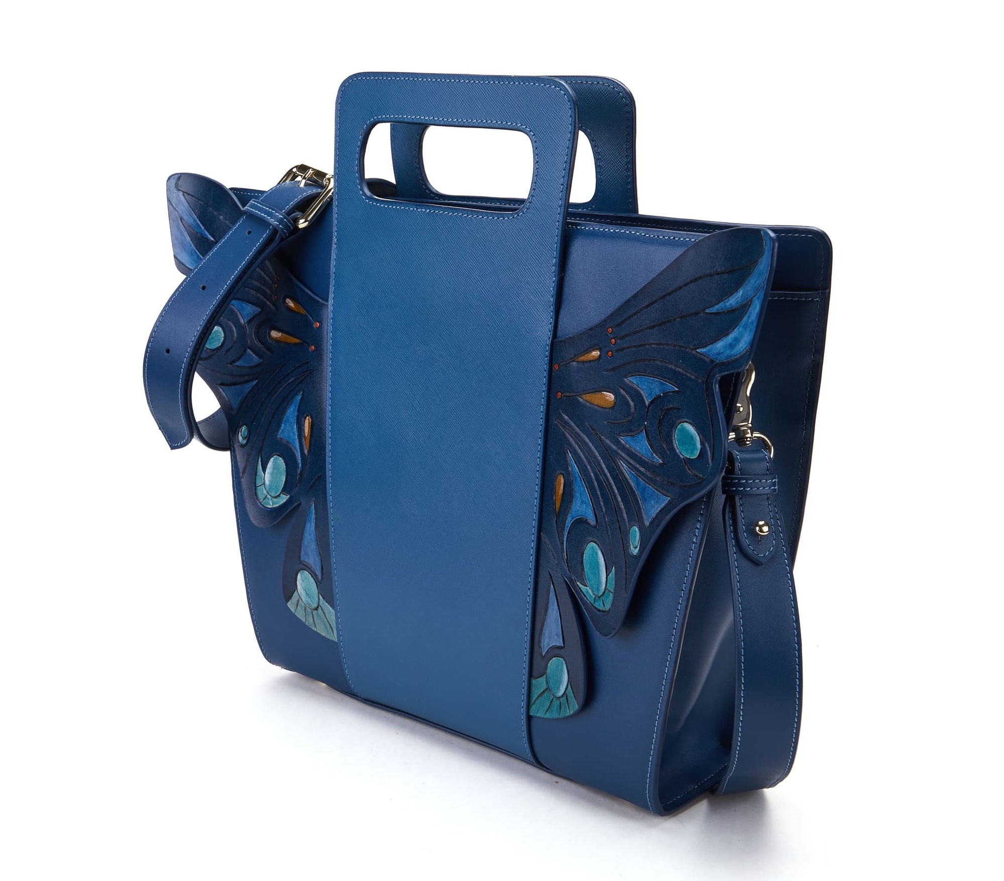 Unique Purses Wings Blue Crossbody - Bellorita