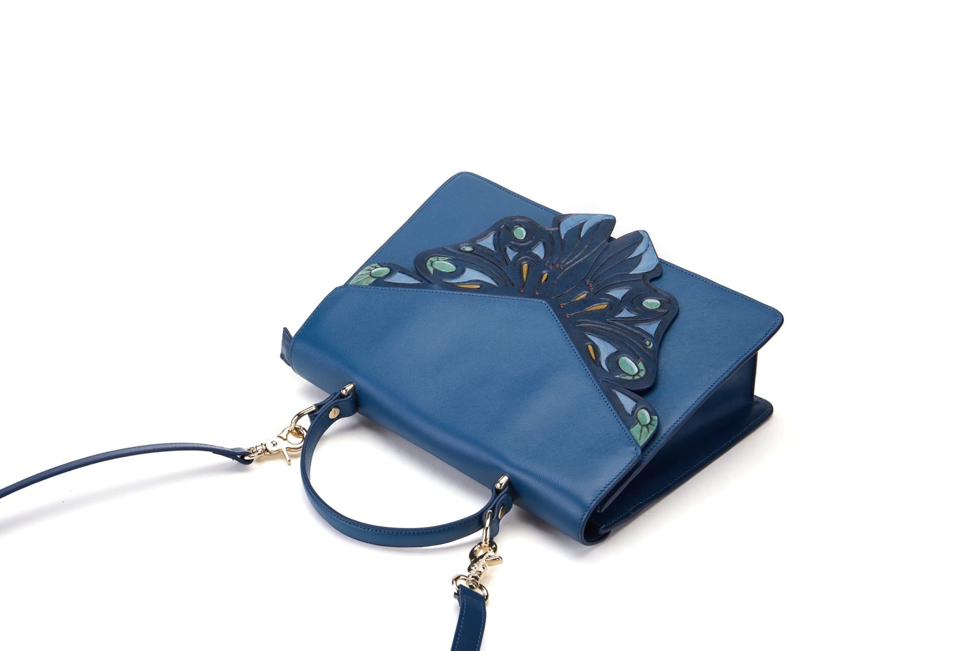 Unique Purses Wings Blue Shoulder Bag - Bellorita