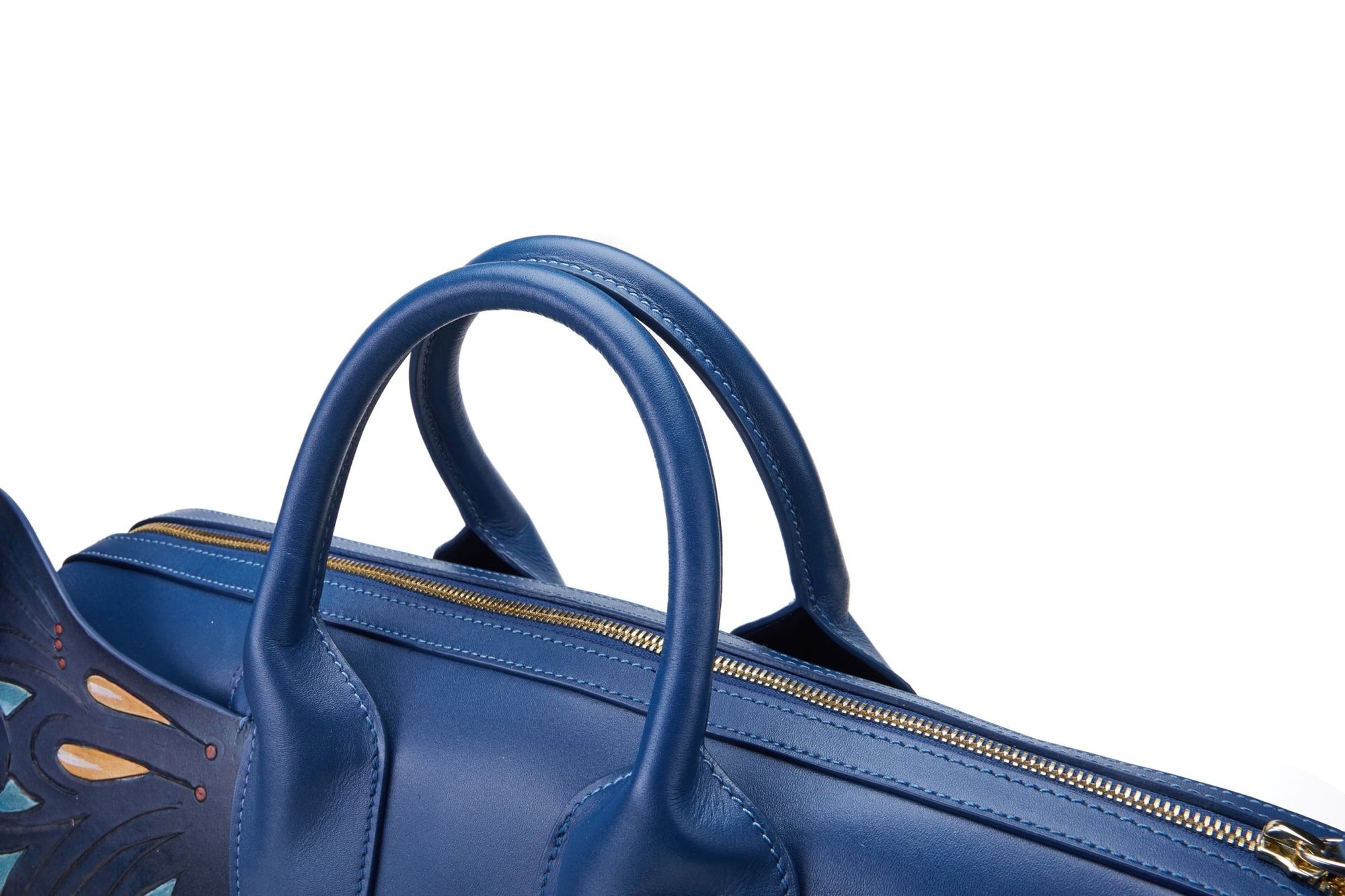 Unique Purses Wings Blue Top Handle - Bellorita