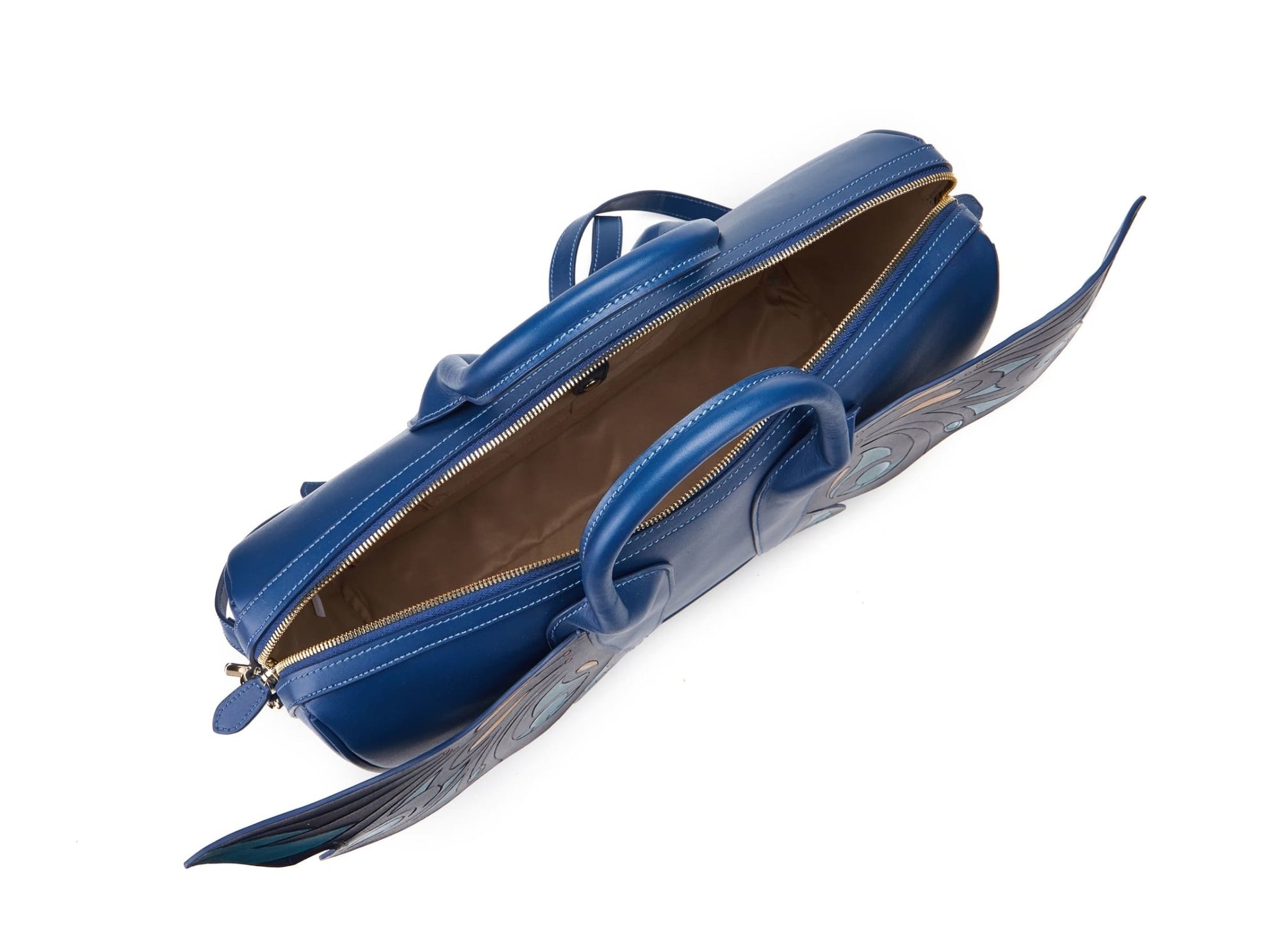 Unique Purses Wings Blue Top Handle - Bellorita