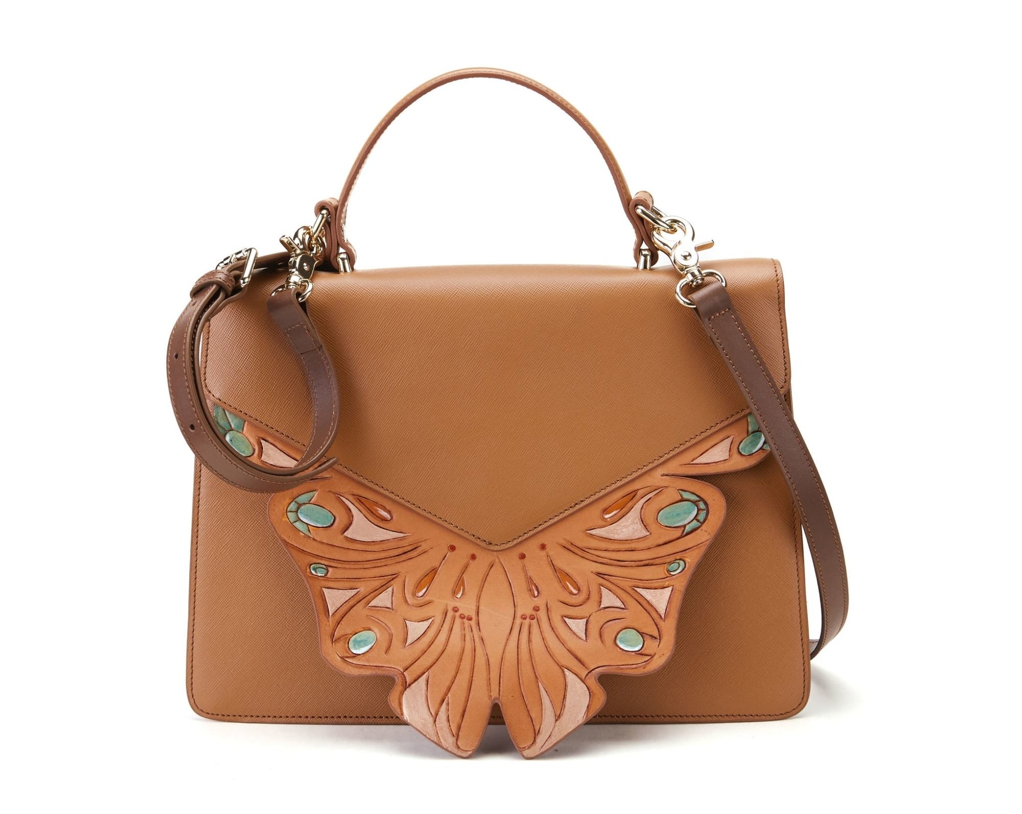 Unique Purses Wings Brown Shoulder Bag - Bellorita