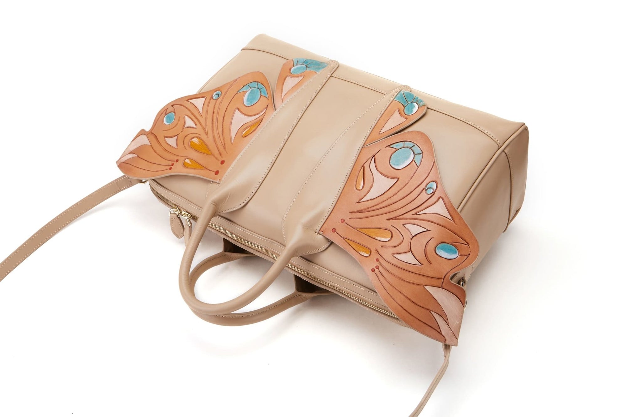 Unique Purses Wings Brown Top Handle - Bellorita